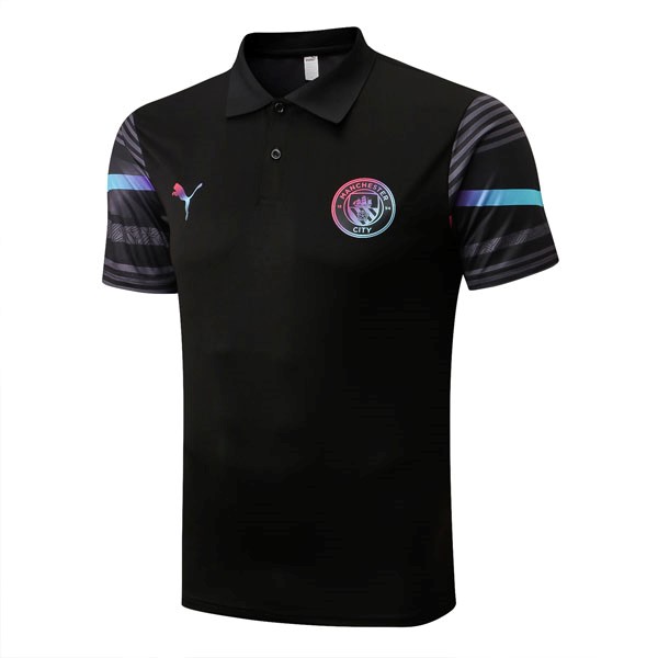 Polo Manchester City 2022-23 Schwarz